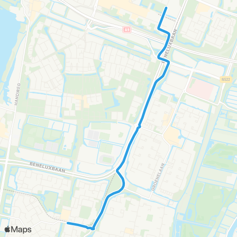 GVB Lijn 75 map