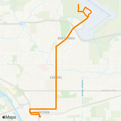 Grand Valley Transit Airport map