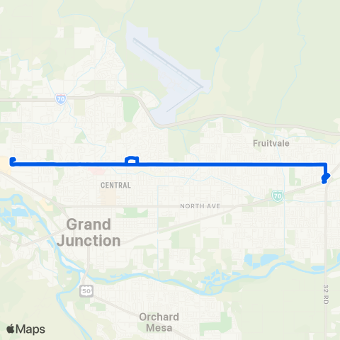 Grand Valley Transit Patterson map