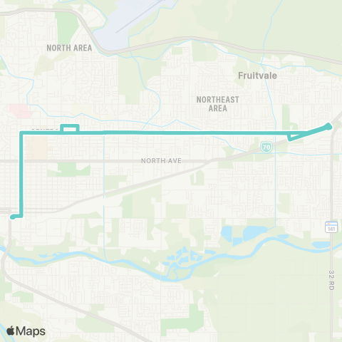 Grand Valley Transit Orchard Avenue map