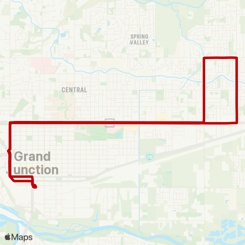 Grand Valley Transit Midtown map