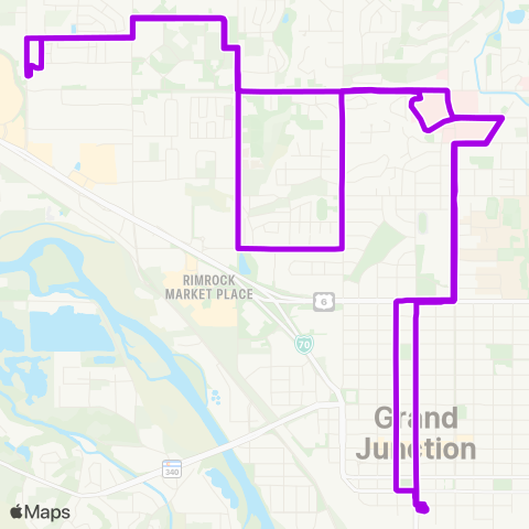 Grand Valley Transit College Connector map