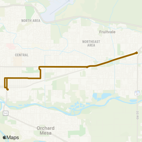 Grand Valley Transit North Avenue map