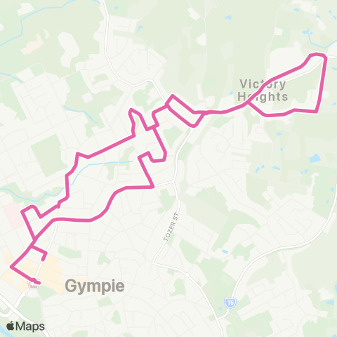 Translink Gympie Town Centre - Stewart Terrace map