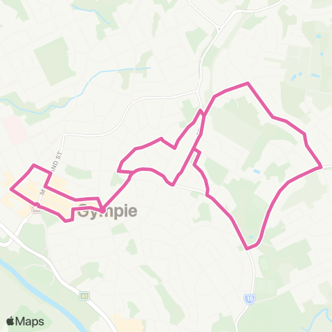 Translink Gympie Town Centre - Rifle Range Rd map