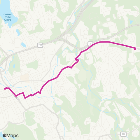 HARTransit Newtown Rd. - Stony Hill Rd. map