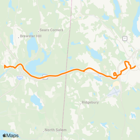 HARTransit Mill Plain Rd. - Brewster map