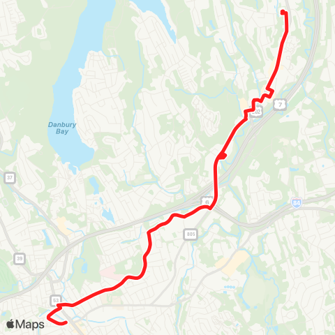 HARTransit Brookfield - YMCA map