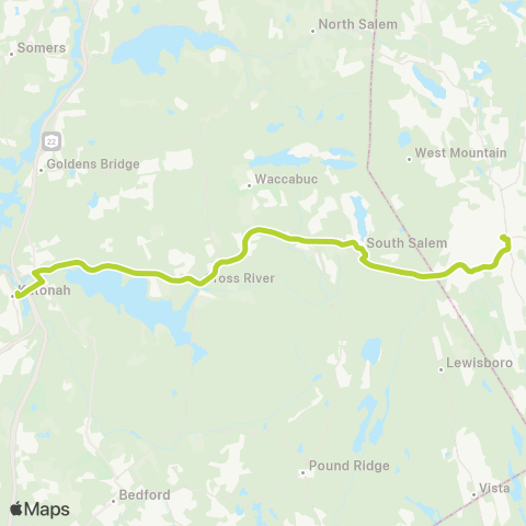 HARTransit Ridgefield - Katonah map