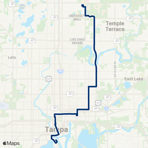 HART 40th Street map