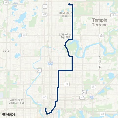 HART 15th / 30th Street map