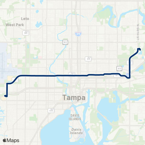 HART Columbus Drive map