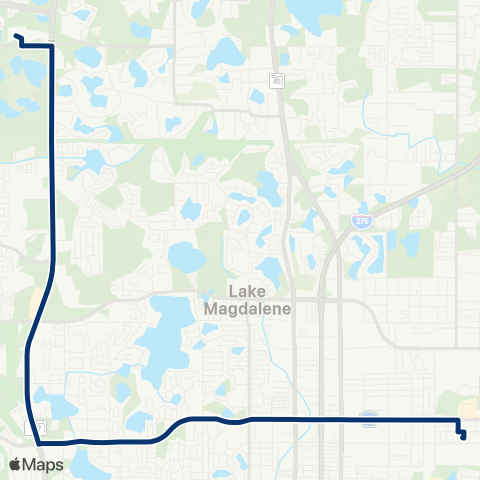 HART Fletcher Avenue / Northdale map