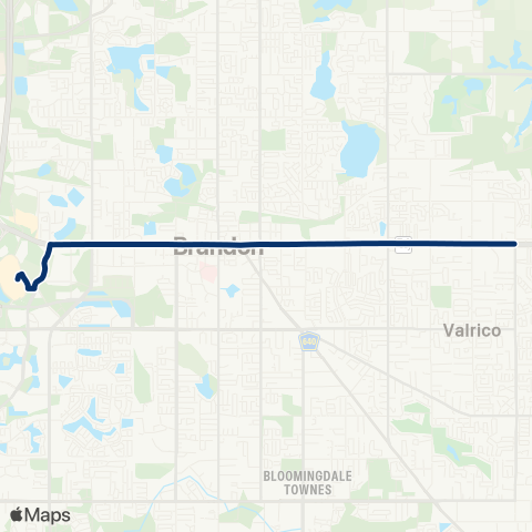 HART Brandon Boulevard map