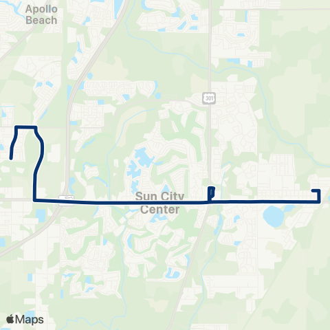 HART HARTFlex South County map