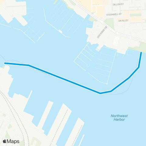 Harbor Connector Canton Park – Locust Point map