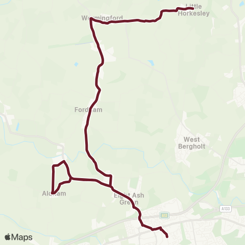 Hedingham & Chambers  map