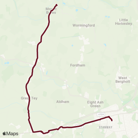 Hedingham & Chambers  map