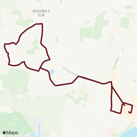 Hedingham & Chambers  map