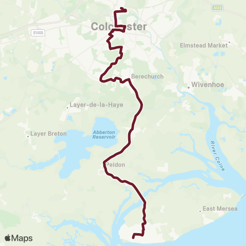 Hedingham & Chambers  map