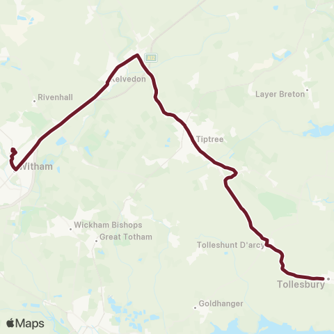 Hedingham & Chambers  map