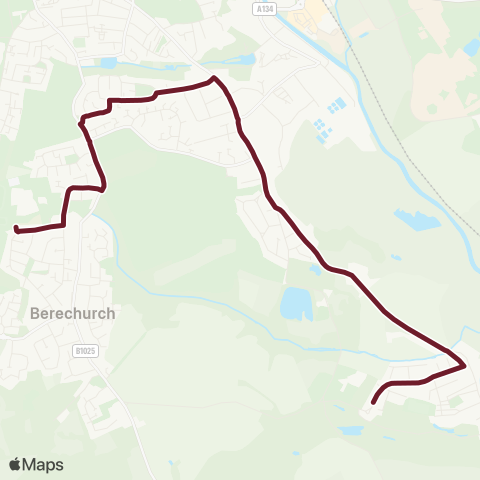 Hedingham & Chambers  map