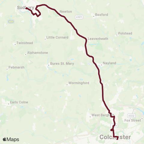 Hedingham & Chambers  map