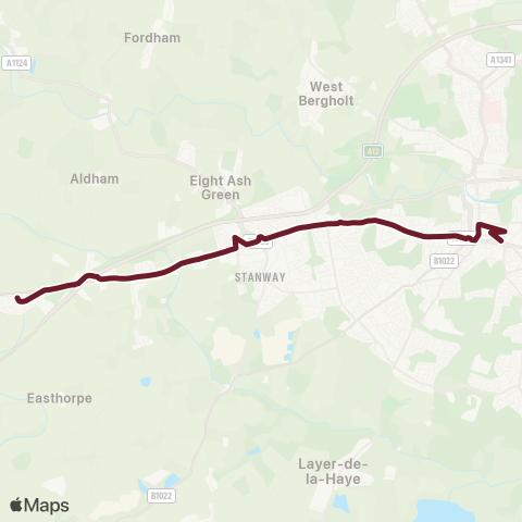 Hedingham & Chambers  map