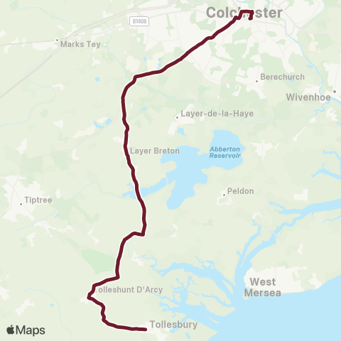 Hedingham & Chambers  map