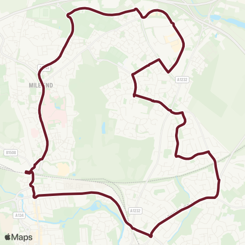 Hedingham & Chambers  map