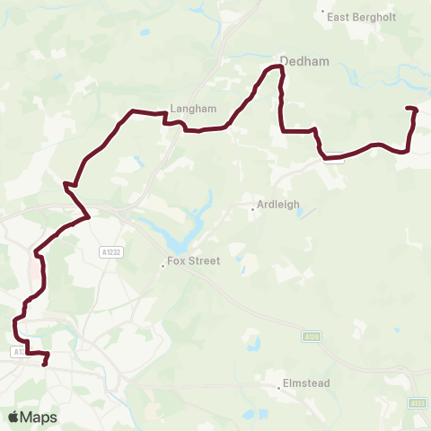 Hedingham & Chambers  map