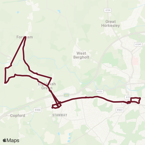 Hedingham & Chambers  map