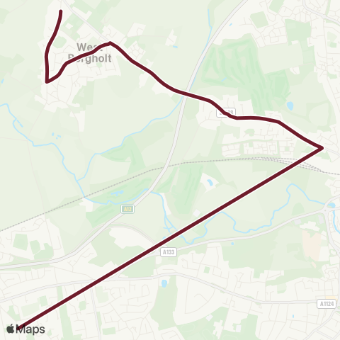 Hedingham & Chambers  map