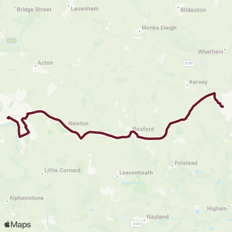 Hedingham & Chambers  map