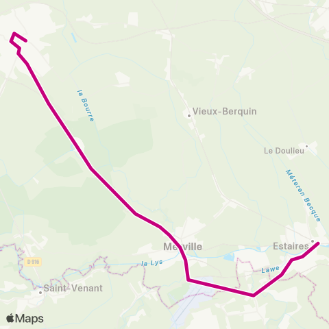 Hauts-de-France Car 59 - Nord Estaires / Hazebrouck map