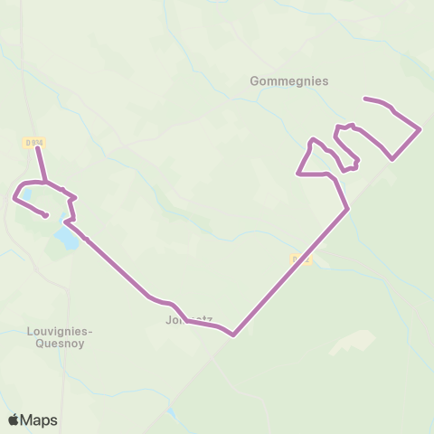 Hauts-de-France Car 59 - Nord Gommegnies - le Quesnoy map