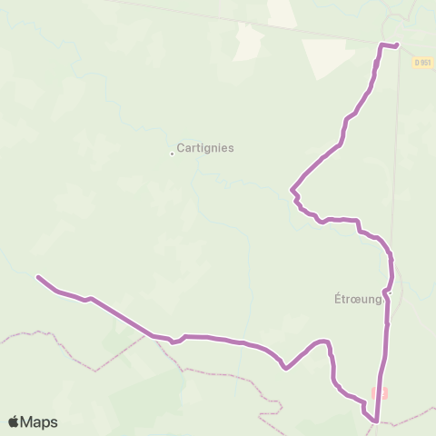 Hauts-de-France Car 59 - Nord Beaurepaire-s/-Sambre - Avesnes-s/-Helpe map