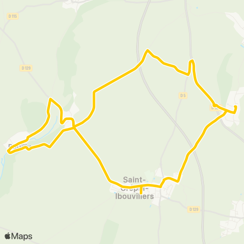 Hauts-de-France Car 60 - Lignes scolaires St Crepin Ibouvillers-Montherlant-Corbeil cerf-Pouilly map