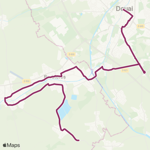 Hauts-de-France Car 62 Brebières / Douai map