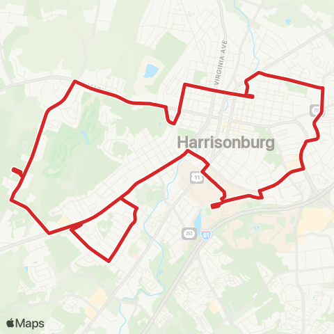 HDPT Extended Route 3 map