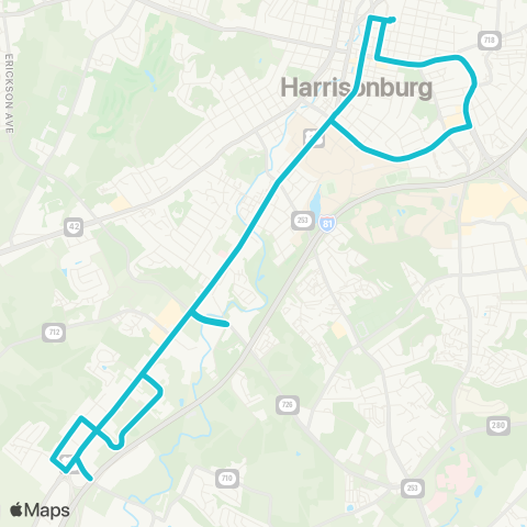 HDPT Extended Route 4 map