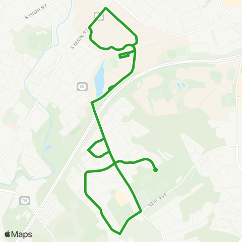 HDPT Jmu Green Line map