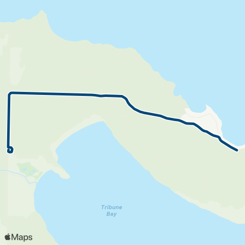 Hornby Island Bus Whaling Station Bay map