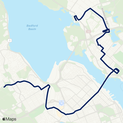 Halifax Transit CrossTown map