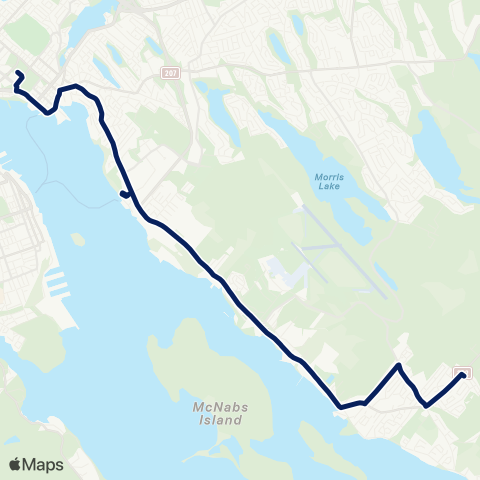 Halifax Transit Eastern Passage map