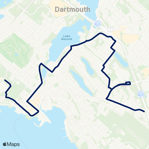 Halifax Transit Grahams Grove map