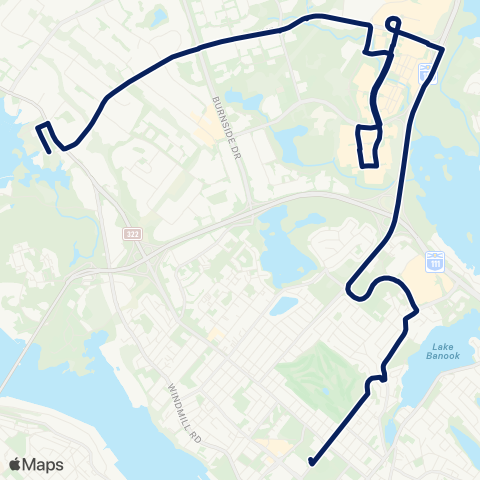 Halifax Transit Dartmouth Crossing map