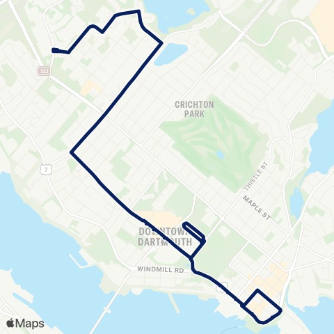 Halifax Transit Notting Park map