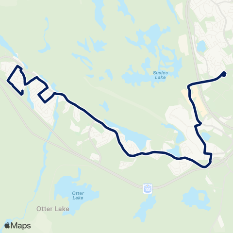 Halifax Transit Lakeside - Timberlea map