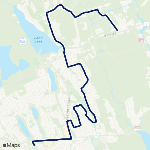 Halifax Transit Cherry Brook map